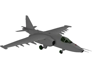 Sukhoi Su-25 Frogfoot 3D Model preview