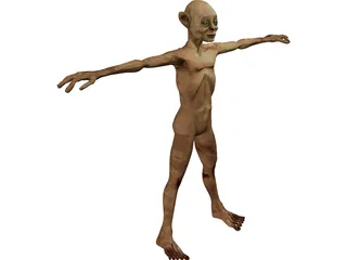 Gollum 3D Model preview