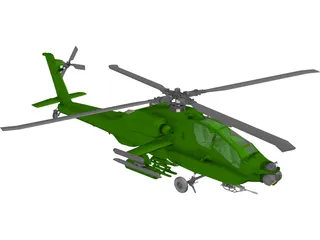 Boeing AH-64 Apache 3D Model preview
