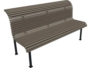 Bench 3D Model preview