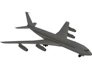 Boeing 707 3D Model preview