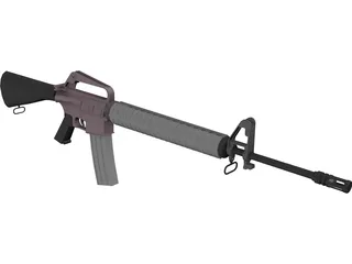 M16 Colt 3D Model preview