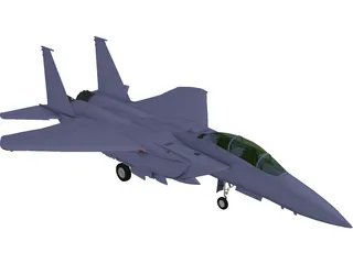 F-15E Strike Eagle 3D Model preview