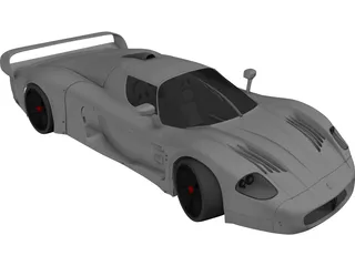 Maserati MC12 3D Model preview