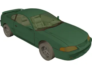 Ford Mustang GT (1994) 3D Model preview