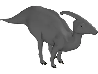 Parasaulophus 3D Model preview