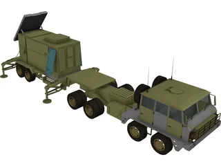 Patriot Radar 3D Model preview