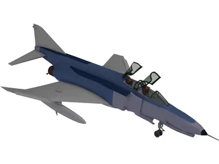 McDonnell Douglas F-4 Phantom II 3D Model preview