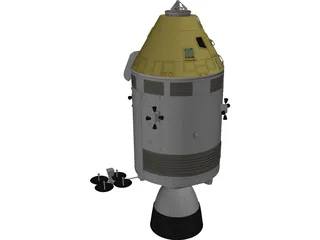 Apollo Spacecraft 3D Model preview