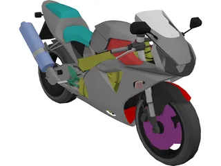 Honda CBR 959RR 3D Model preview