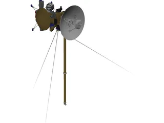 Cassini Probe Spacecraft 3D Model preview