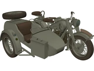 BMW R75 3D Model preview