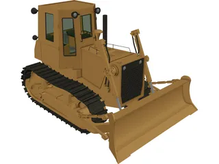 Bulldozer Fiat FD14-E 3D Model preview