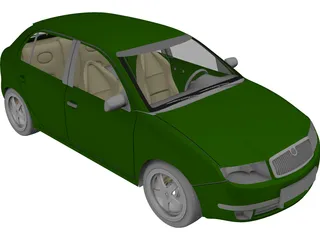 Skoda Fabia 3D Model preview