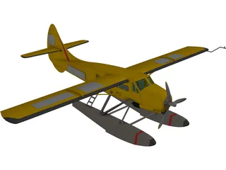 de Havilland Canada DHC-3 Otter 3D Model preview