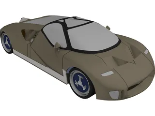 Ford GT90 (1995) 3D Model preview