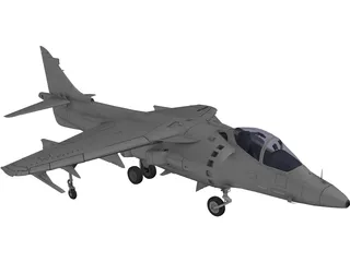 AV-8B Harrier II 3D Model preview
