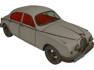 Jaguar Mark II (1962) 3D Model preview