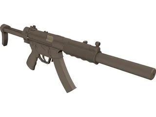 Heckler And Koch MP5 3D Model preview