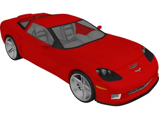 Chevrolet Corvette Z06 (2007) 3D Model preview