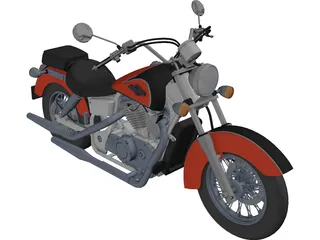 Honda Shadow UT 1100 Ace 3D Model preview