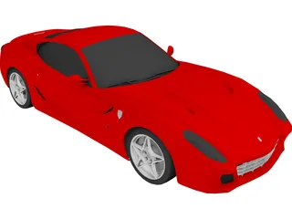 Ferrari 599 GTB Fiorano 3D Model preview