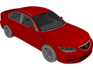 Mazda 3 Sedan (2004) 3D Model preview