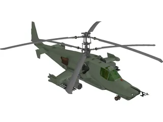 Kamov Ka-50 Hokum 3D Model preview