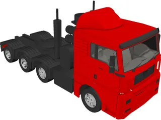 MAN Truck 3D Model preview