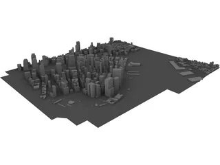 City Part Lower Manhattan (New York) 3D Model preview