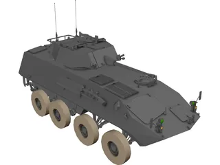 Lav 25 Piranha 3D Model preview