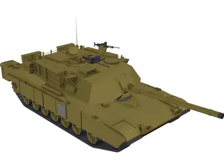 M1A1 Abrams 3D Model preview