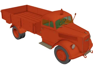 Opel Blitz 3D Model preview
