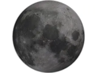 Planet Moon 3D Model preview