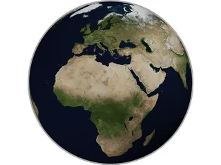Planet Earth 3D Model preview