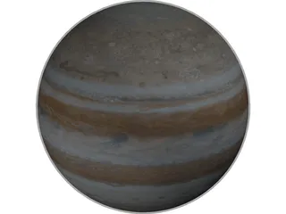 Planet Jupiter 3D Model preview