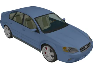 Subaru Outback Sedan (2005) 3D Model preview