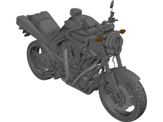 Yamaha MT-01 3D Model preview