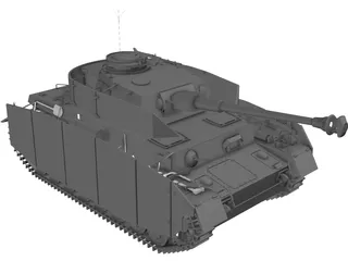 Panzer IV 3D Model preview
