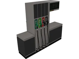 Petrol Pump 3D Model preview