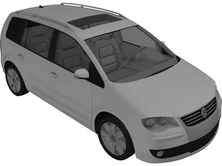 Volkswagen Touran (2007) 3D Model preview