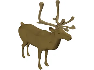 Reindeer 3D Model preview
