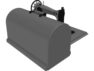 Singer Sewing Machine 3D Model preview