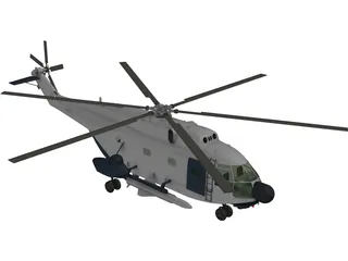 Aerospatiale SA 321 Super Frelon 3D Model preview