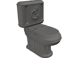 Toilet 3D Model preview