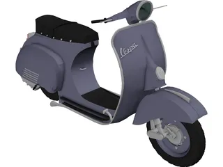 Scooter Vespa 3D Model preview