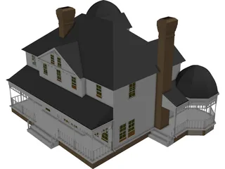 House Victorian 3D Model preview