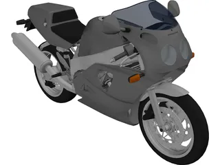 Yamaha FZR750R 3D Model preview