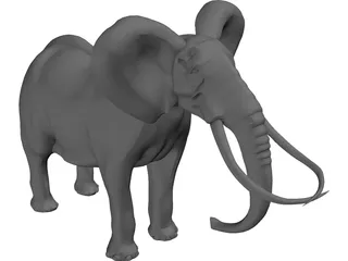 Elephant 3D Model preview