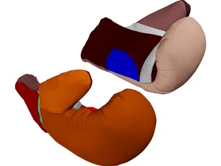 Boxing Gloves 3D Model preview
